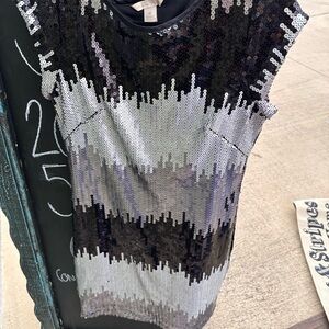 Sequin Striped Women's Dress